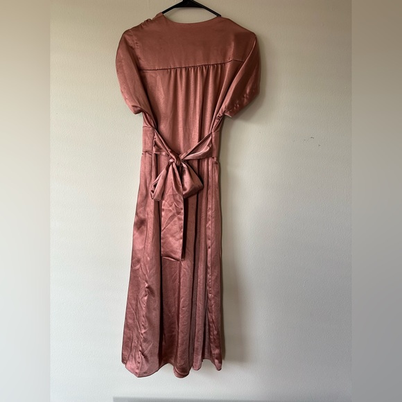 Anne Klein Midi Satin Tie Back Dress - Picture 3 of 3